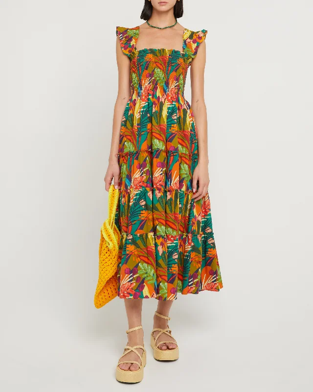 Midi dresses with puff sleeves for a vintage - inspired lookCalypso Maxi Dress