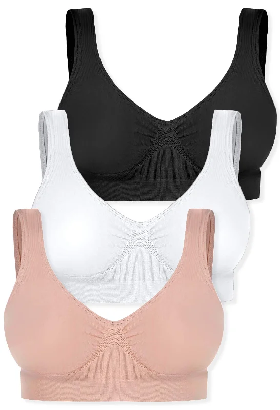 minimizer plus size bras for curvy figuresBamboo Pull On Sleep Bra Set