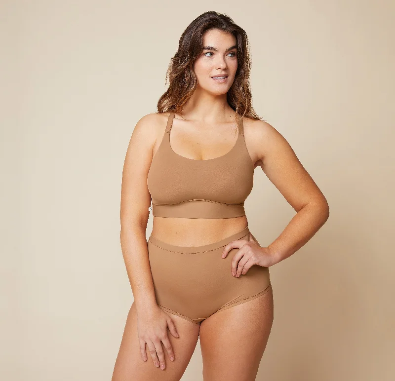 plunge push up bras for a bold lookBliss Racerback Bralette - Tan