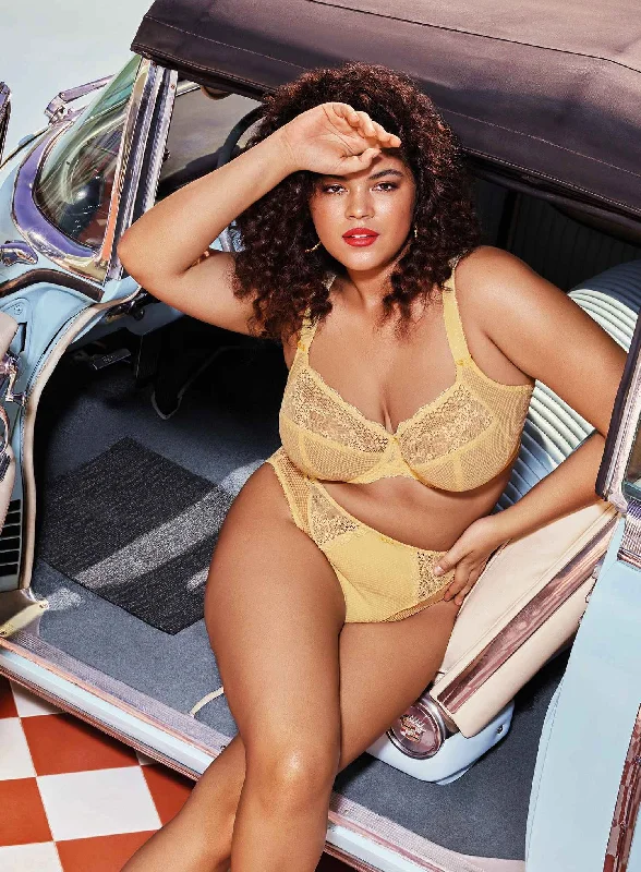 backless bras for revealing outfitsElomi: Charley Stretch Plunge Bra Lemon Fizz