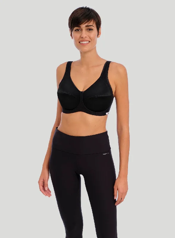 nursing bras for new mothersFreya Active: Core Underwire Sports Bra Black