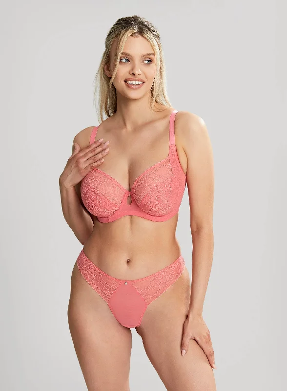 bralette with underwire for added supportPanache: Alexis Low Front Balconette Bra Sunkiss Coral bralette with underwire for added supportPanache: Alexis Low Front Balconette Bra Sunkiss Coral