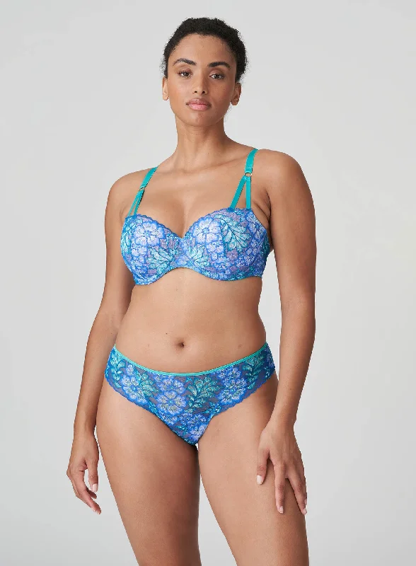balconette lace bras for a feminine touchPrimaDonna Twist: Morro Bay Padded Balcony Underwired Bra Mermaid Blue balconette lace bras for a feminine touchPrimaDonna Twist: Morro Bay Padded Balcony Underwired Bra Mermaid Blue