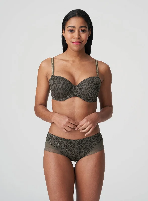 seamless backless bras for summer dressesPrimaDonna Twist: Petit Bijou Padded Balcony Bra Reptile
