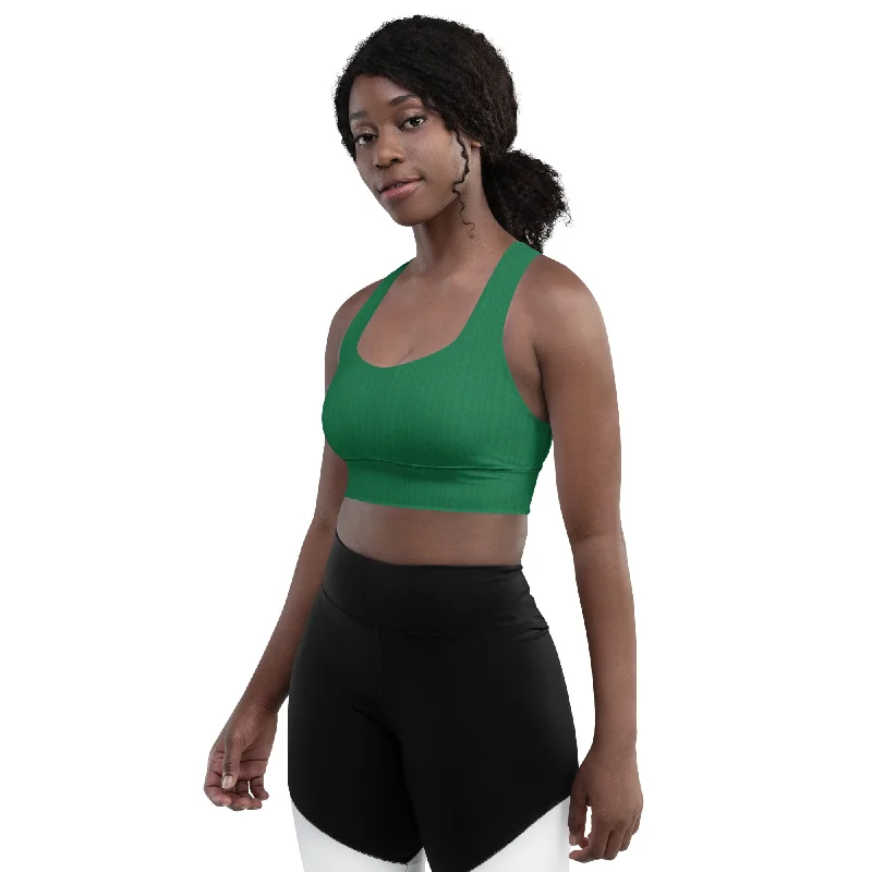 wireless women sport bra for comfortAmazon Green Longline Sports Bra