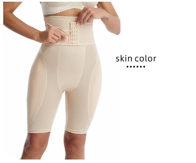 Beige-Hi-waist hook