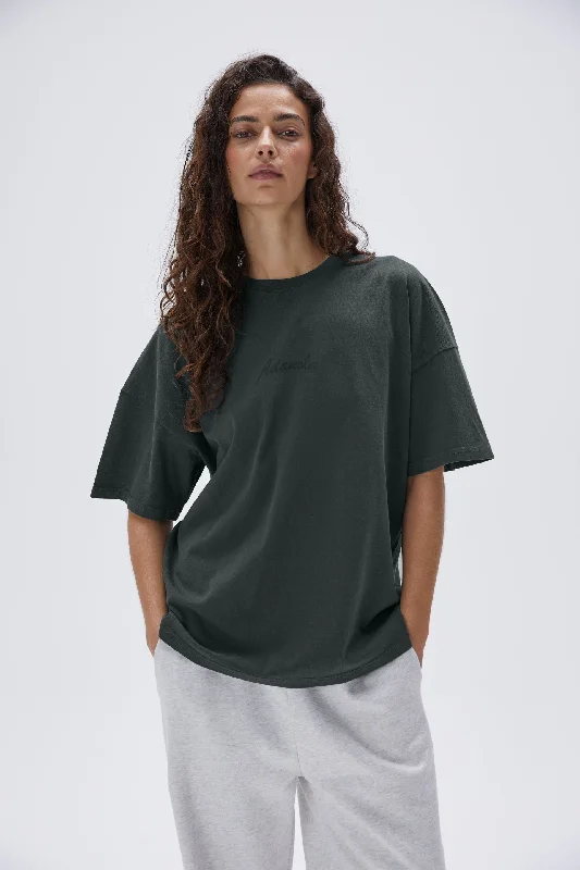 travel women sport bra for easy packingFreehand Washed Short Sleeve Drop Shoulder T-shirt - Mineral Green travel women sport bra for easy packingFreehand Washed Short Sleeve Drop Shoulder T-shirt - Mineral Green