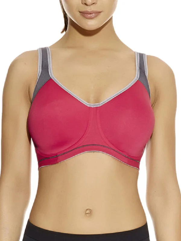 medium impact women sport bra for cyclingSonic Moulded Spacer Sports Bra - Hot Crimson medium impact women sport bra for cyclingSonic Moulded Spacer Sports Bra - Hot Crimson