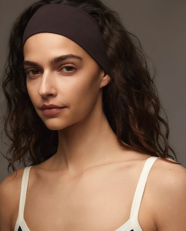 seamless women sport bra for smooth under clothesJersey Headband - Coffee Bean