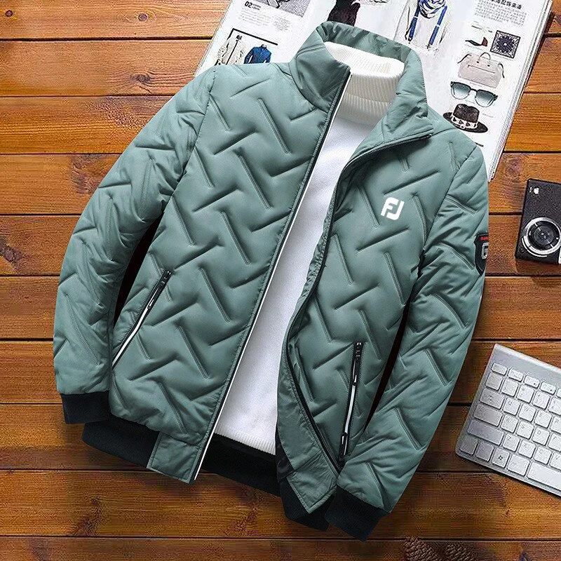 Shaper with a hook - and - eye closure for easy on - off​Men's Luxury Padding Jackets