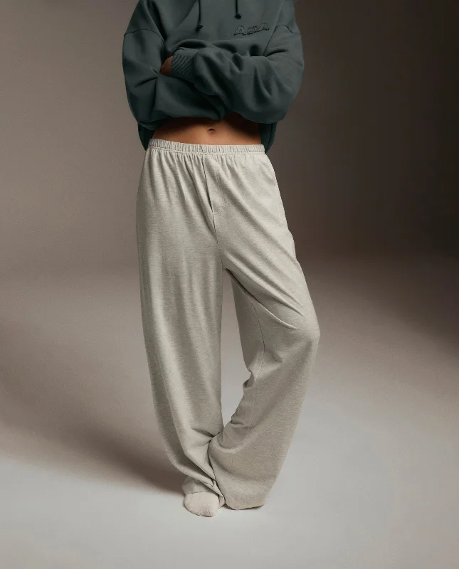 hand - made women sport bra for unique craftsmanshipModal Cotton Pants - Grey Melange