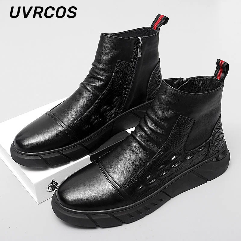 Shaper for a home - office outfit to feel confident​Thick-soled Men Work Shoes