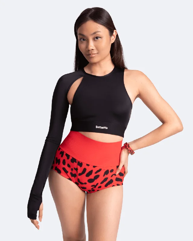 medium impact women sport bra for cyclingTrendy One-Shoulder Top