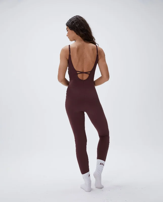 high impact convertible women sport braUltimate Low Cross Back Unitard - Burgundy