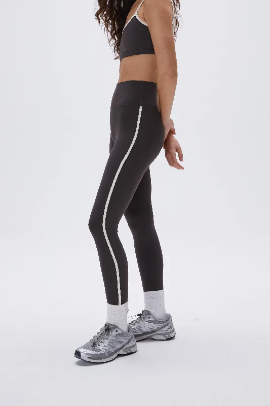 wireless women sport bra for comfortUltimate Piping Leggings - Coffee Bean/Cream