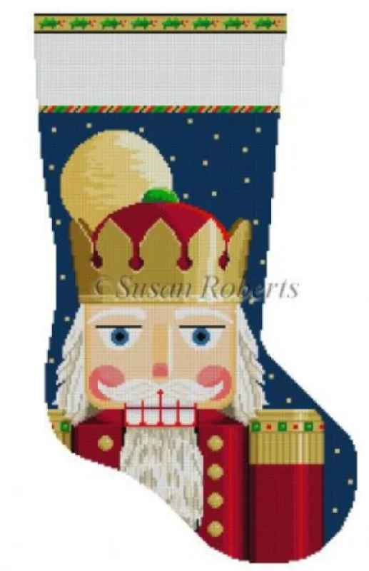 Seamed stockings for a vintage look0107 Nutcracker Face Stocking