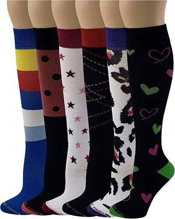 Women's compression socks for improved circulationCompression Knee High Socks | Graduated Bright Colorful | Women (6 Pairs) Women's compression socks for improved circulationCompression Knee High Socks | Graduated Bright Colorful | Women (6 Pairs)