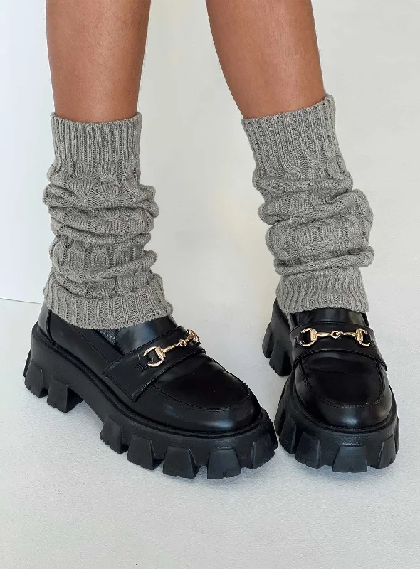 fleece - lined women tights for warmth in winterBeagley Leg Warmers Grey