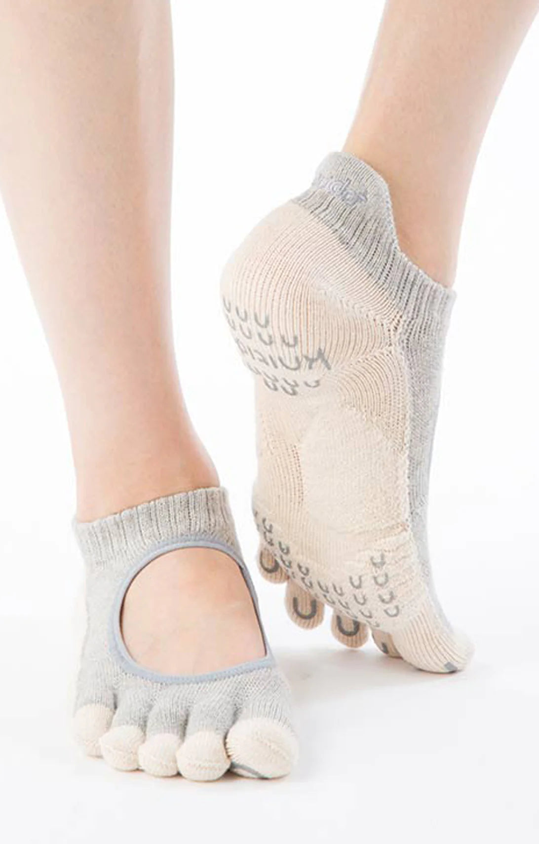 Women's spandex - infused socks for stretchBotanical Dyed Footie *Grip+Power Pads* Grip Socks Women's spandex - infused socks for stretchBotanical Dyed Footie *Grip+Power Pads* Grip Socks