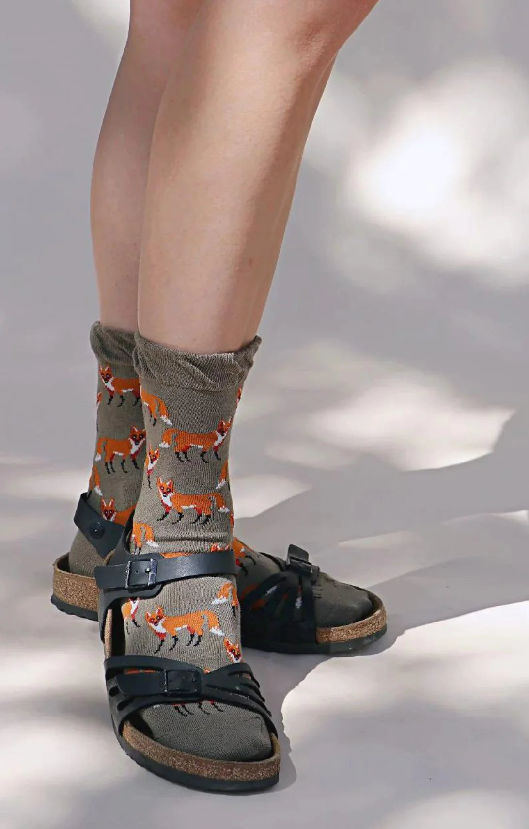 Women's bamboo fiber socks for eco - friendlinessAnimal Rescue Pairs FOXY Socks