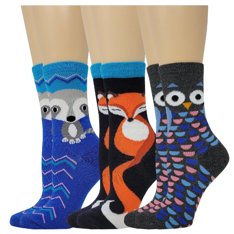Women's over - the - calf socks with a stripe designCrew Acrylic Socks | Novelty Assorted Design | Davco Women's (3 Pairs) Women's over - the - calf socks with a stripe designCrew Acrylic Socks | Novelty Assorted Design | Davco Women's (3 Pairs)