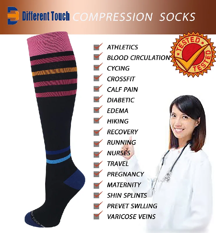Women's quick - dry socks for water activitiesCompression Knee High Socks | 15-20 mmHg Colorful Design | Women (1 Pair) Women's quick - dry socks for water activitiesCompression Knee High Socks | 15-20 mmHg Colorful Design | Women (1 Pair)