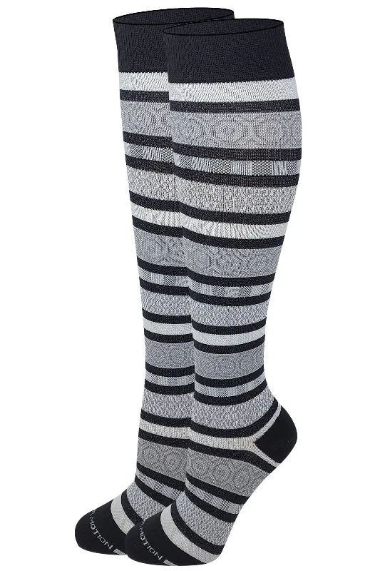 Women's non - slip socks for safetyKnee High Compression Socks | Geometric Pattern Stripes | Women's (1 Pair) Women's non - slip socks for safetyKnee High Compression Socks | Geometric Pattern Stripes | Women's (1 Pair)