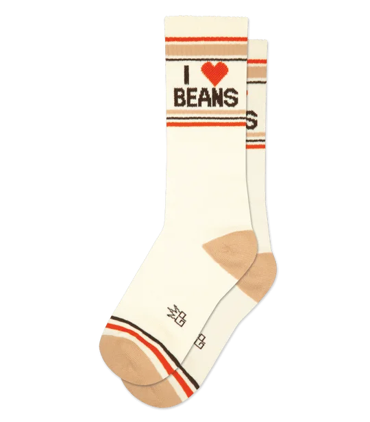 Women's nylon - reinforced socks for durabilityI Love Beans Socks from Gumball Poodle Women's nylon - reinforced socks for durabilityI Love Beans Socks from Gumball Poodle