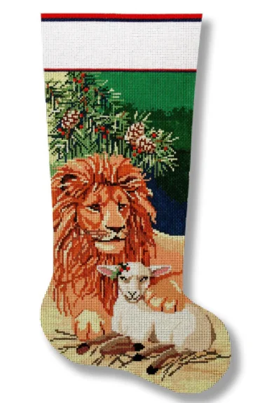 Stretchable stockings for a customizable fitKDS-XM01 Lion and Lamb Stocking