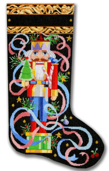 Navy blue stockings for a sophisticated styleKDS-XM05 Nutcracker Stocking