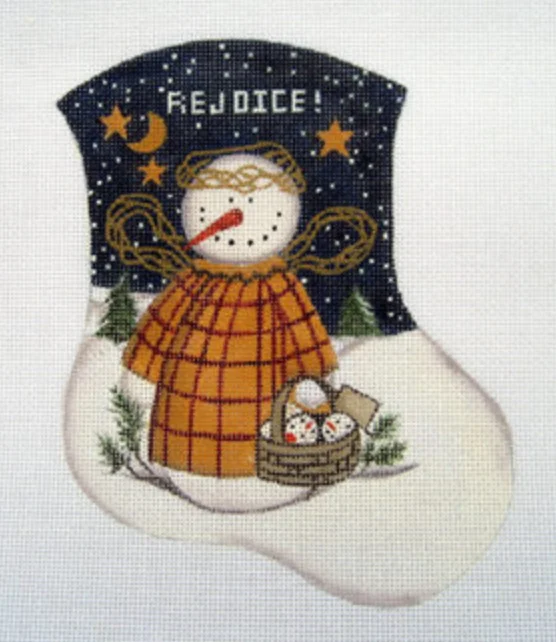 Burgundy stockings for a rich and elegant colorLK-08 Snow Angel Mini Stocking