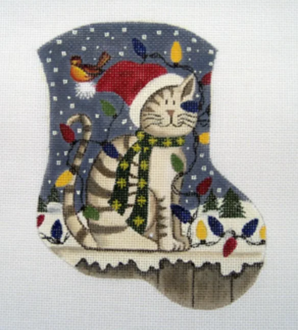 Black stockings for a versatile and classic lookLK-10 Christmas Kitty Mini Stocking Black stockings for a versatile and classic lookLK-10 Christmas Kitty Mini Stocking