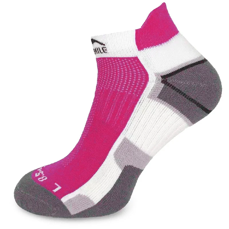 Women's hypoallergenic socks for sensitive skinMore Mile Miami Running Socks - Pink