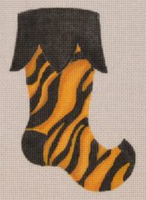 Anti - odor stockings for long - day freshnessMS04 Wild Mini Stocking - Tiger