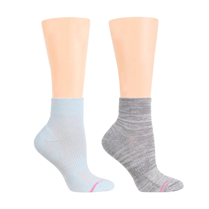 Women's no - show socks with a floral motifQuarter Compression Socks | Dr Motion Half-Cushion | Freefeed (2 Pack) Women's no - show socks with a floral motifQuarter Compression Socks | Dr Motion Half-Cushion | Freefeed (2 Pack)