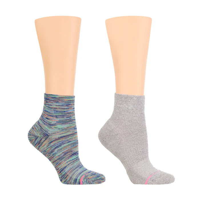 Women's thigh - high socks in a fishnet patternQuarter Compression Socks | Dr Motion Half-Cushion | Space Dye (2 Pack) Women's thigh - high socks in a fishnet patternQuarter Compression Socks | Dr Motion Half-Cushion | Space Dye (2 Pack)
