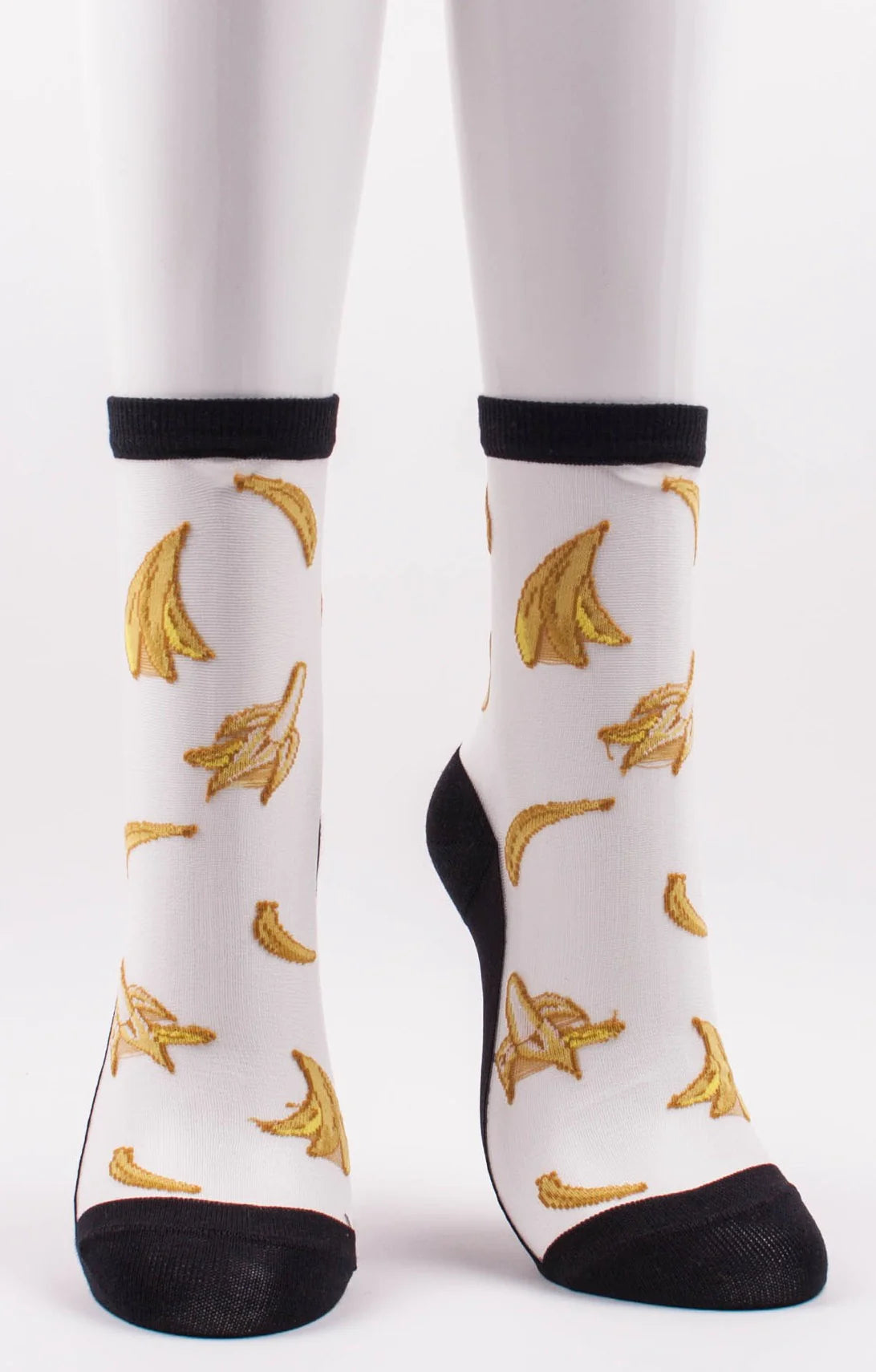Women's compression socks for improved circulationBanana Sheer Crew Socks