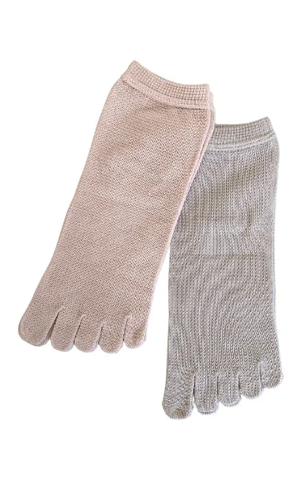 Women's compression socks for improved circulationSilk Mesh Toe Socks