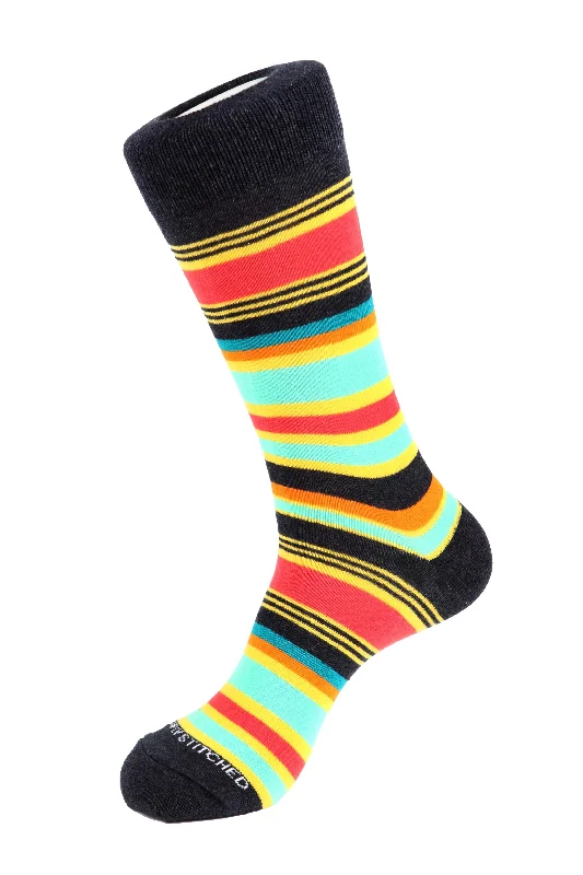 Women's wool - rich socks for winter warmthElegant Stripe