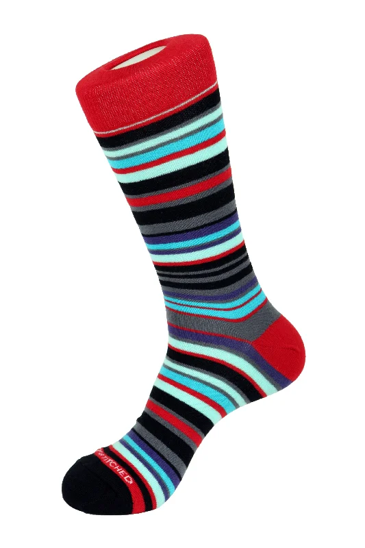 Women's ribbed knee - high socks for a classic lookOpen Stripe