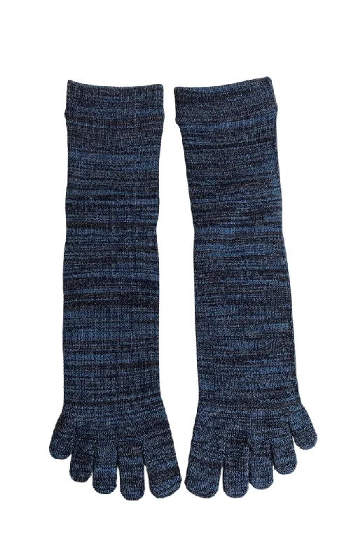 Women's microfiber socks for a lightweight optionWashable Merino Wool Toe Socks Black Navy Heather Women's microfiber socks for a lightweight optionWashable Merino Wool Toe Socks Black Navy Heather