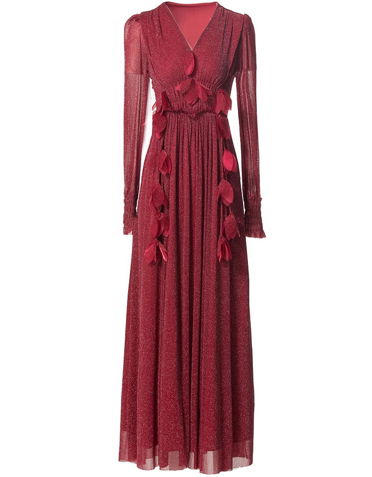 Maxi dresses with a wrap - around style for a customizable fitDRESS STYLE  - SY1561