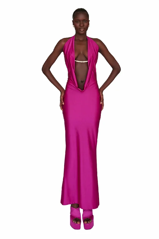 Maxi dresses with a keyhole back for a sexy detailKiyah Dress - Pink