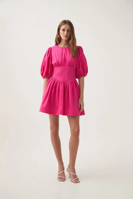 Mini dresses with cut - out details for a trendy lookBillie Corded Mini Dress