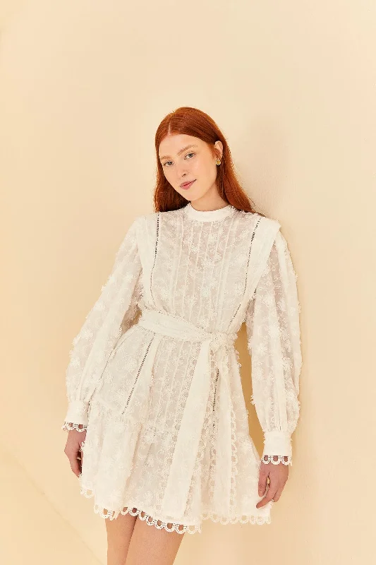 Mini dresses with halter necks for a stylish choiceOff-White 3d Flower Pleated Mini Dress Mini dresses with halter necks for a stylish choiceOff-White 3d Flower Pleated Mini Dress
