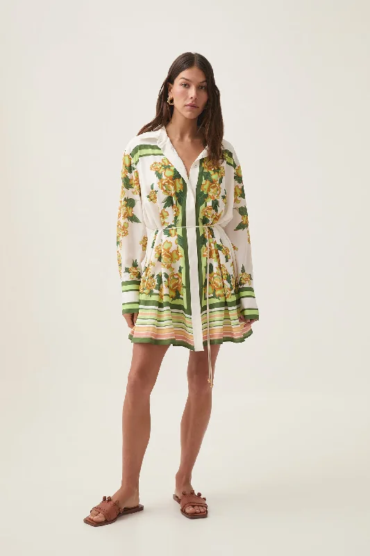 Linen mini dresses for a breathable summer optionSecret Border Silk Mini Dress