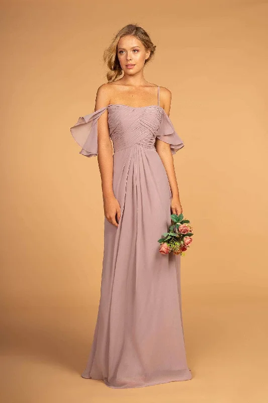 Wedding guest dresses with patchwork designs for a unique lookElizabeth K GL2615 - Flutter Sleeve Pleated Evening Dress Wedding guest dresses with patchwork designs for a unique lookElizabeth K GL2615 - Flutter Sleeve Pleated Evening Dress