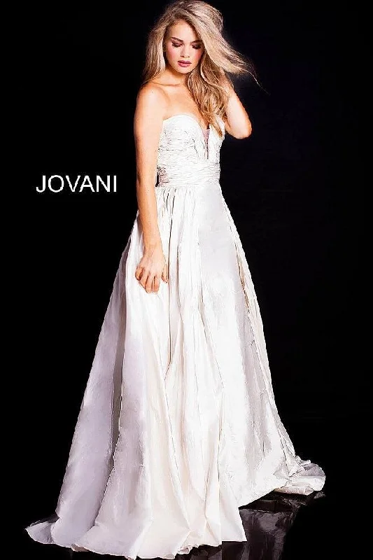 Wedding guest dresses with mesh panels and empire waistsJovani 36163 Strapless Long Prom Dress Wedding guest dresses with mesh panels and empire waistsJovani 36163 Strapless Long Prom Dress