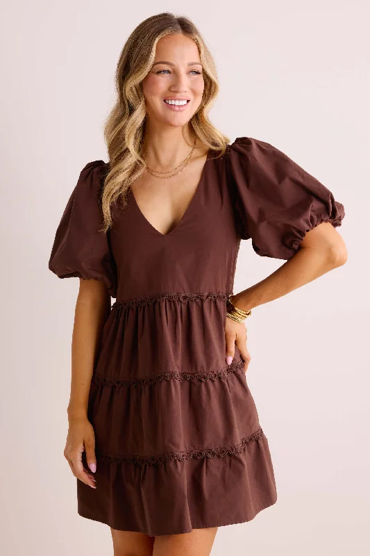 Mini dresses with geometric prints for a modern aestheticKrista Dress