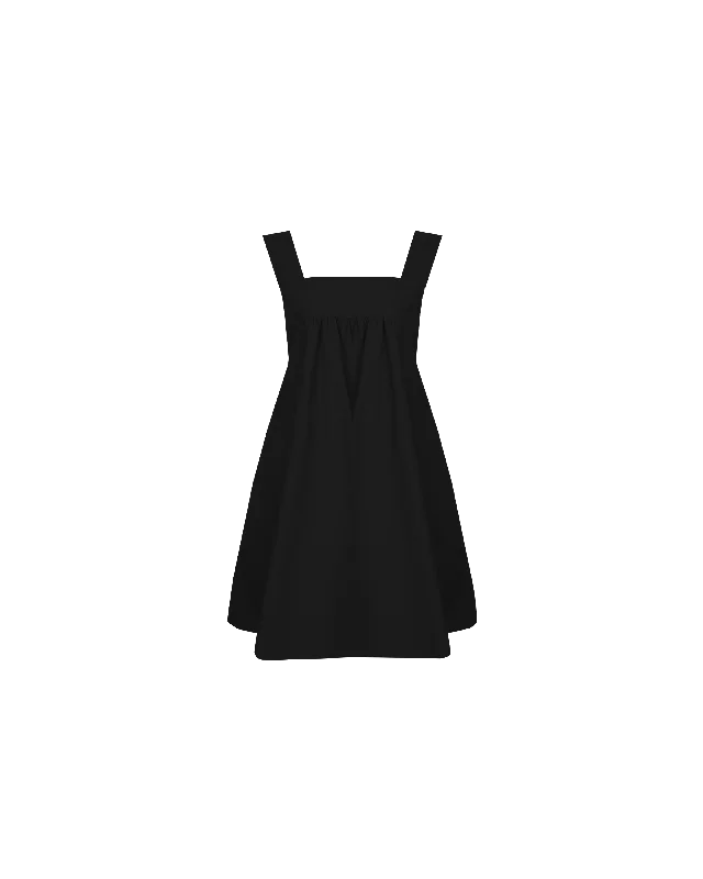 Mini dresses with V - necklines for a flattering shapeMARGIE TIE MINI DRESS BLACK